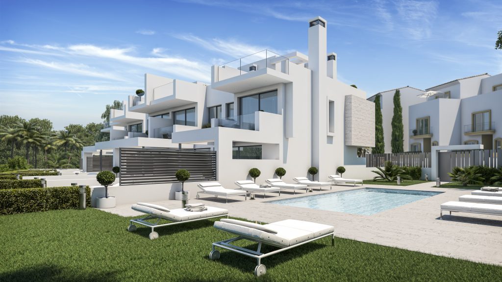 Boutique development of 3 bedroom beachside townhouses at Estepona